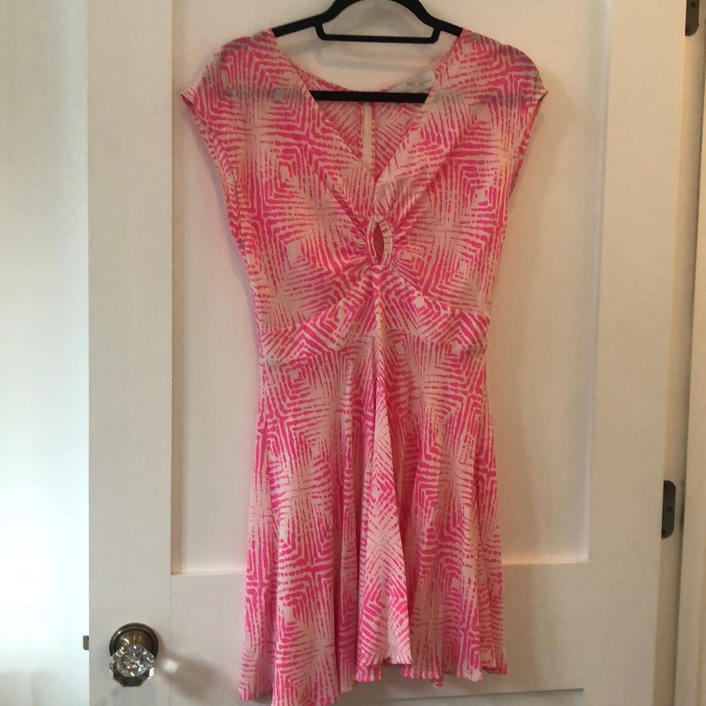 Amanda Uprichard pink silk dress